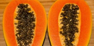 Maschera antiage a base di papaya