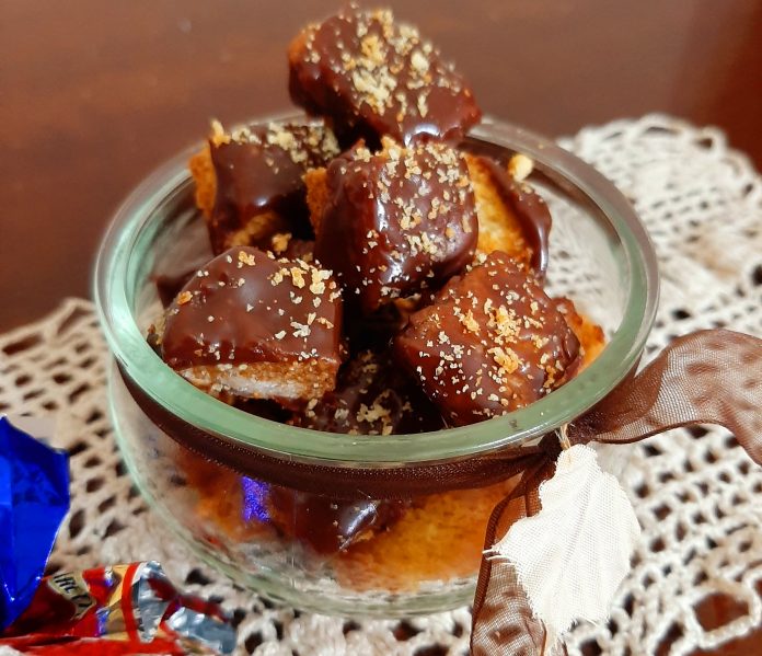 Crostini pandoro friggitrice aria