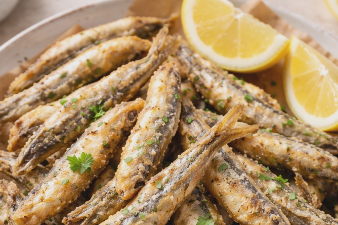 Alici fritte in friggitrice ad aria