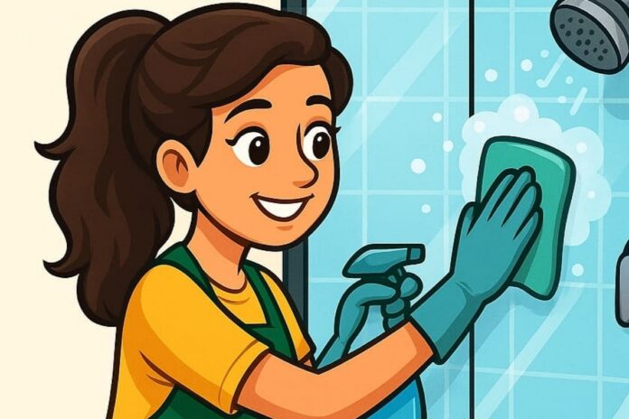 Pulizia completa della doccia